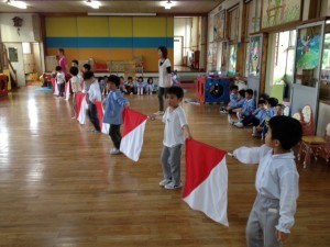 運動会　練習　年長